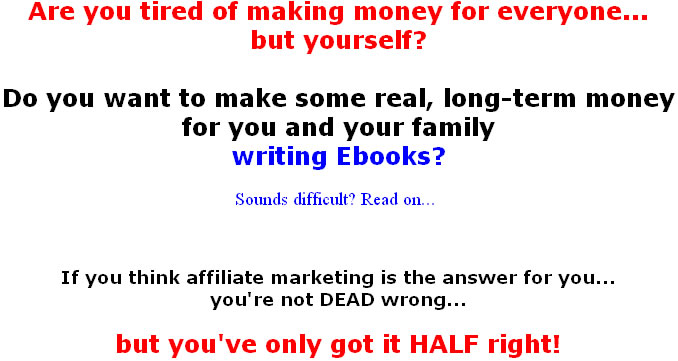 How to write your own ebook